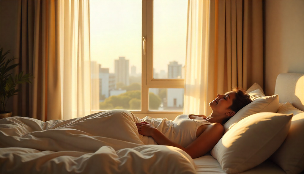 Автоматические шторы и утренний свет